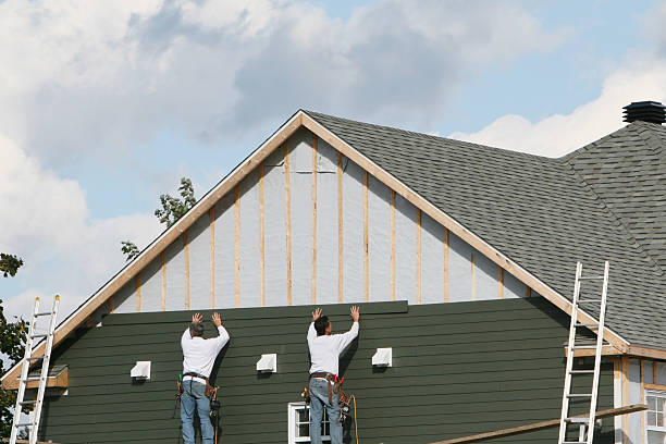 Professional Siding technician working in Franklinville, NC